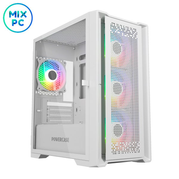 Корпус Powercase ByteFlow Micro White CAMBFW-A4