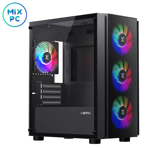 Корпус XASTRA A402M 4FRGB Black