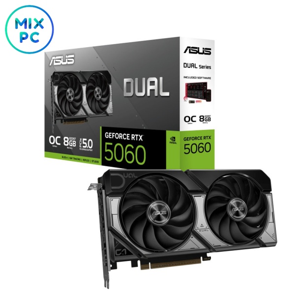 Видеокарта RTX 5060 8GB ASUS DUAL OC DUAL-RTX5060-O8G