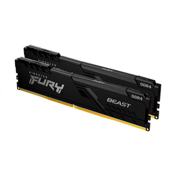 Оперативная память DDR4 16GB (2x8GB) 3600MHz CL17 Kingston FURY Beast Black KF436C17BBK2/16