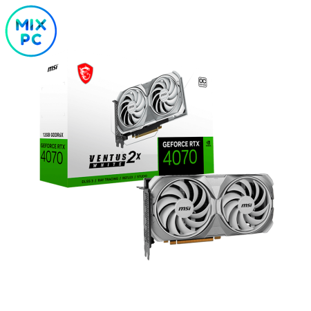 Видеокарта RTX4070 12GB MSI VENTUS 2X WHITE OC