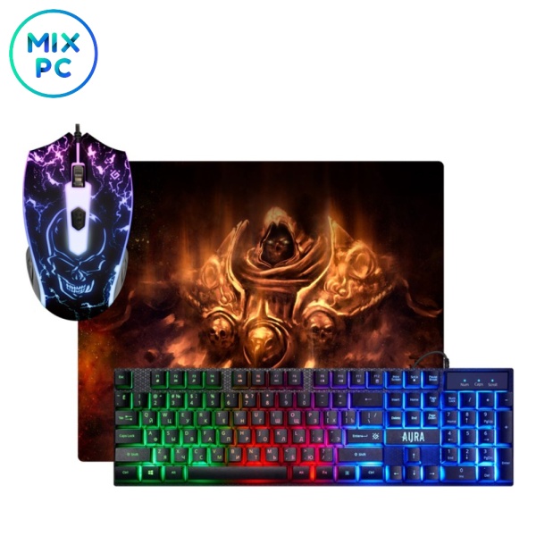 Игровой набор Defender Aura MKP-117 черный