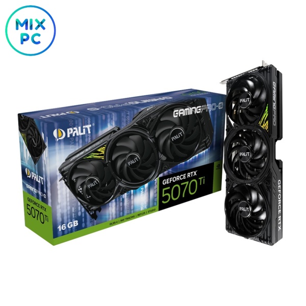 Видеокарта RTX 5070 Ti 16GB Palit GamingPro-S NE7507T019T2-GB2031U
