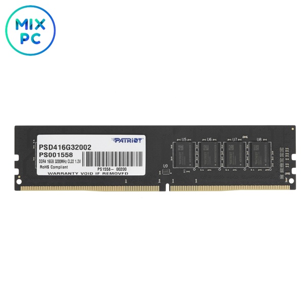 Модуль памяти DDR4 16GB 3200MHz CL22 Patriot Signature PSD416G32002