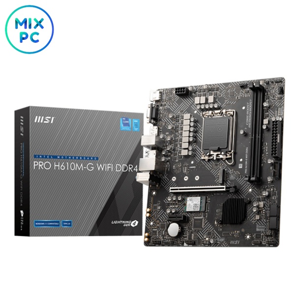 Материнская плата LGA1700 MSI PRO H610M-G WIFI DDR4