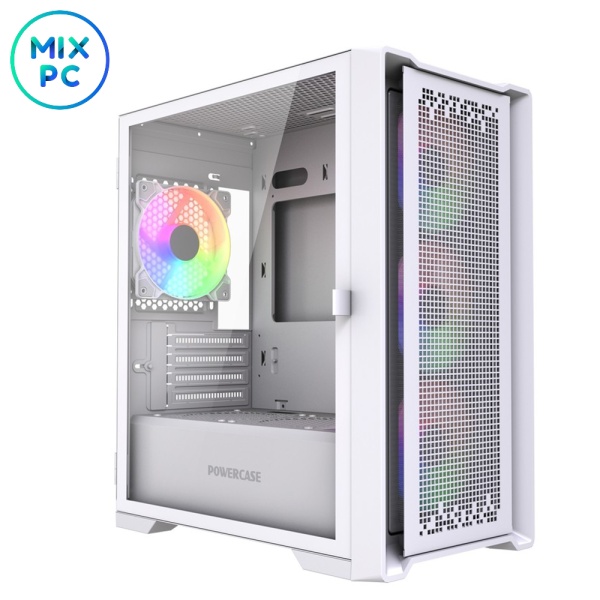 Корпус Powercase ByteFlow Micro White LE CAMBFW-A4-LE