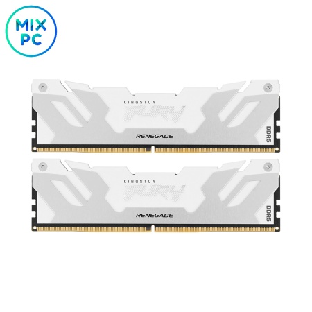 Оперативная память DDR5 32GB (2x16GB) 6400MHz CL32 Kingston FURY Renegade White KF564C32RWK2-32