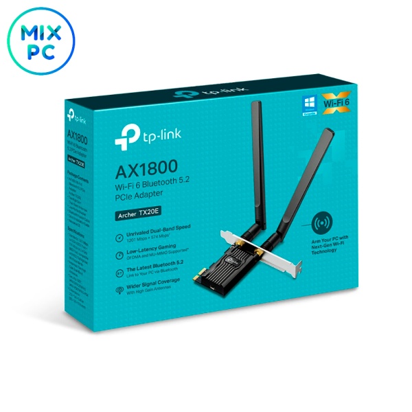 Сетевой адаптер Wi-Fi + Bluetooth TP-Link Archer TX20E PCI-E