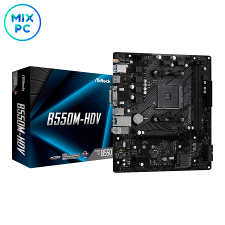 Материнская плата AM4 ASRock B550M-HDV