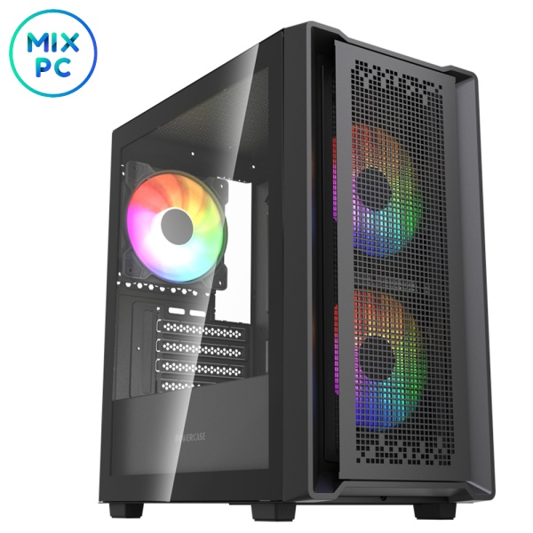 Корпус Powercase Mistral SM04 ARGB Black