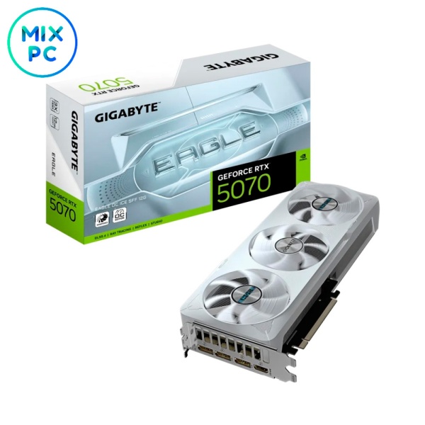 Видеокарта RTX 5070 12GB GIGABYTE EAGLE OC ICE SFF GV-N5070EAGLEOC ICE-12GD