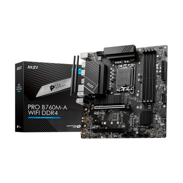 Материнская плата LGA1700 MSI PRO B760M-A WIFI DDR4