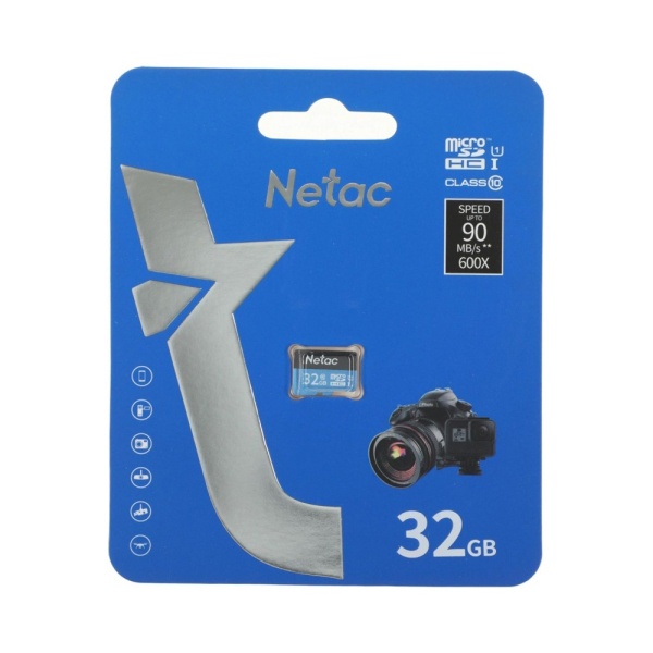 Карта памяти microSD 32GB Netac P500 Ultra