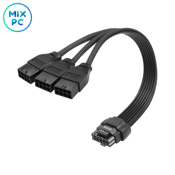 Кабель-переходник 3x8pin pci-e to 12VHPWR