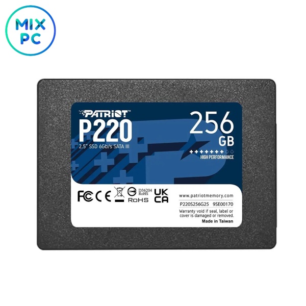 Накопитель SSD 2.5" 256GB Patriot P220 P220S256G25