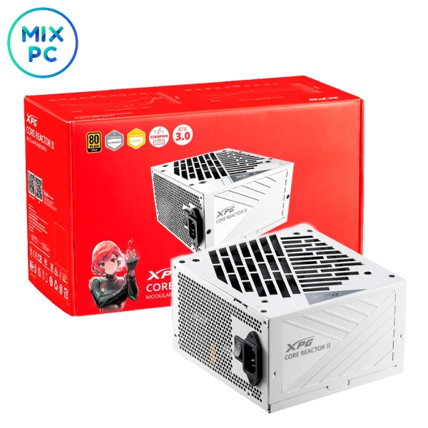 Блок питания 850W ADATA XPG CORE REACTOR II White 80+ Gold