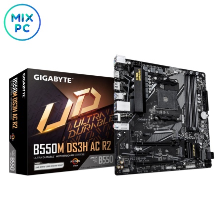 Материнская плата AM4 GIGABYTE B550M DS3H AC R2
