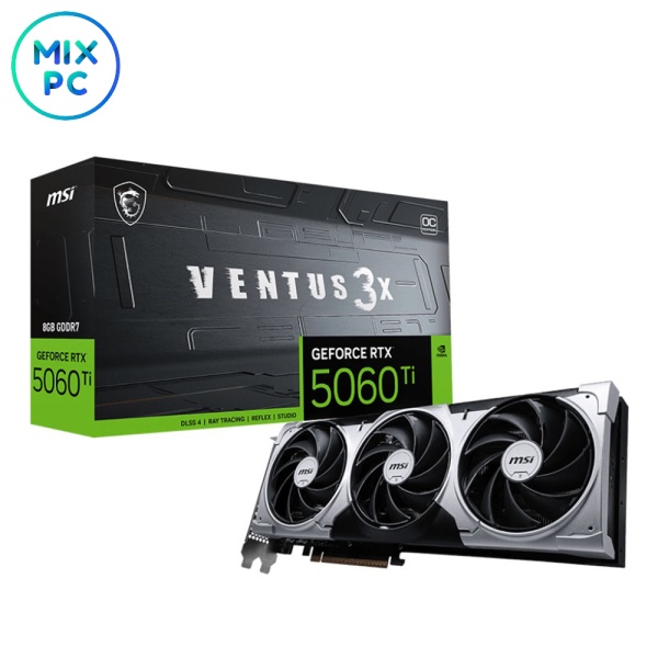 Видеокарта RTX 5060 Ti 8GB MSI VENTUS 3X OC