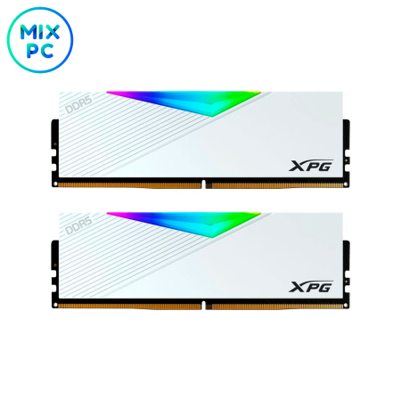 Оперативная память DDR5 64GB (2x32GB) 6400MHz ADATA XPG Lancer RGB White