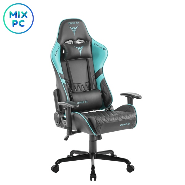 Кресло компьютерное Z51-CLU-BC ZONE 51 CLUBPOINT Black-Cyan