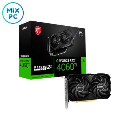 Видеокарта RTX4060Ti 16Gb MSI VENTUS 2X BLACK 16GB OC