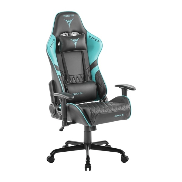 Кресло компьютерное ZONE 51 CLUBPOINT Black-Cyan Z51-CLU-BC