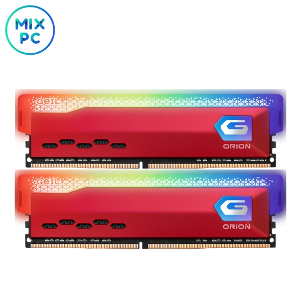 Оперативная память DDR4 16GB (2x8GB) 3200MHz Geil Orion RGB Red GOSR416GB3200C16BDC