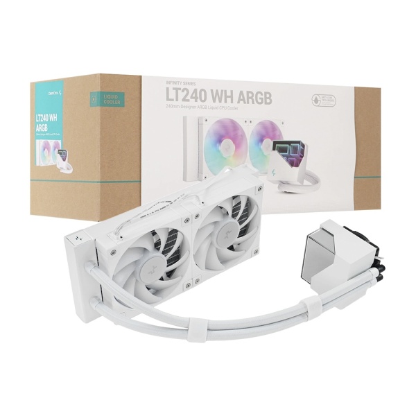 Система жидкостного охлаждения DeepCool LT240 WH ARGB