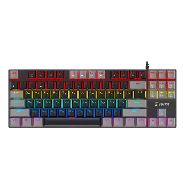 Игровая механическая клавиатура Oklick K600X Black/Gray