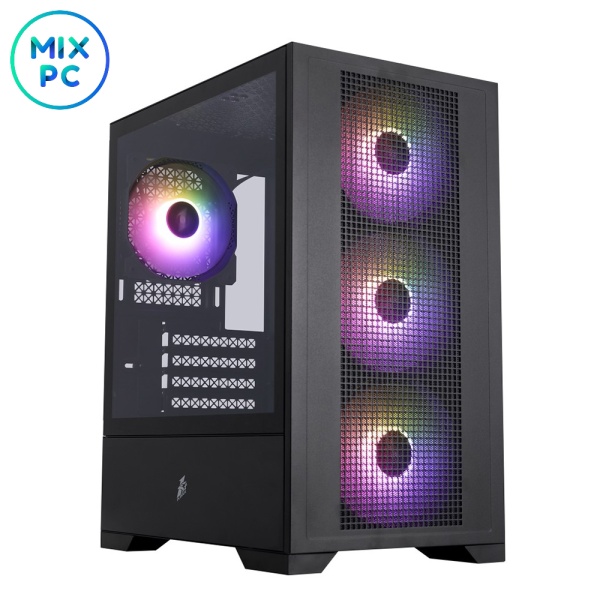 Корпус 1STPlayer Go2 ARGB Black Go2-BK-4F7