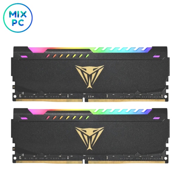 Оперативная память DDR4 16GB (2x8GB) 3200MHz CL16 Patriot Viper Steel RGB PVSR416G320C6K