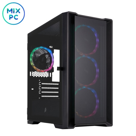 Корпус 1STPLAYER TRILOBITE T4-G GLASS ARGB Black T4-G-BK-4FS7