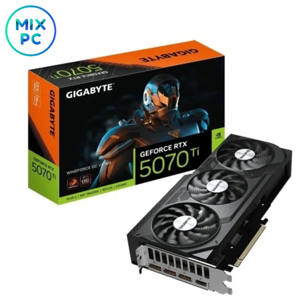 Видеокарта RTX 5070 Ti 16GB GIGABYTE WINDFORCE OC V2 GV-N507TWF3OCV2-16GD