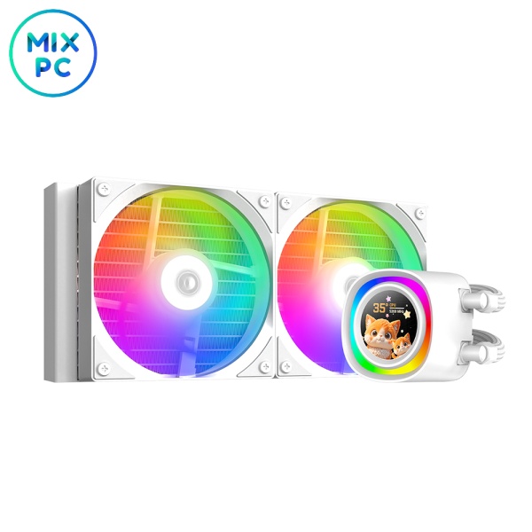 Система жидкостного охлаждения ID-Cooling FX240 LCD White