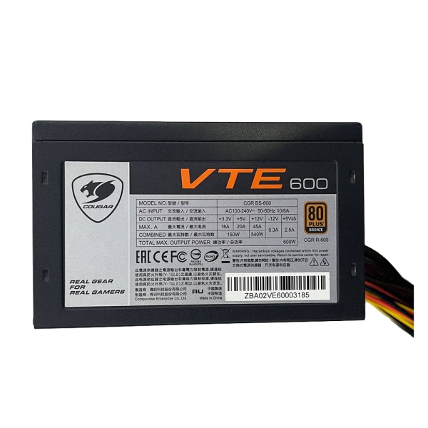 Блок питания 600W Cougar VTE600 80+ Bronze Б/у