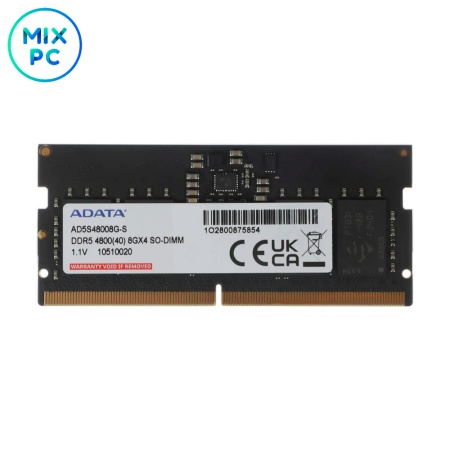 Модуль памяти DDR5 SO-DIMM 8GB 4800MHz ADATA AD5S48008G-S