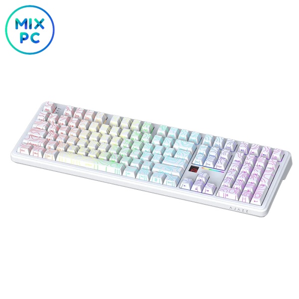 Игровая механическая клавиатура AJAZZ AK108 White AK110-XY-L6