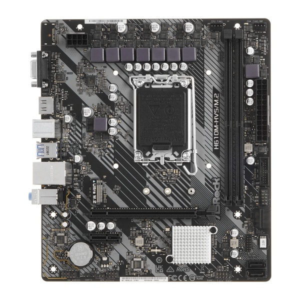 Материнская плата LGA1700 ASRock H610M-HVS/M.2 R2.0 D4 Б/у