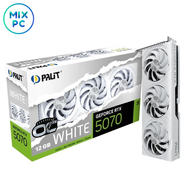 Видеокарта RTX 5070 12GB Palit White OC NE75070U19K9-GB2050W