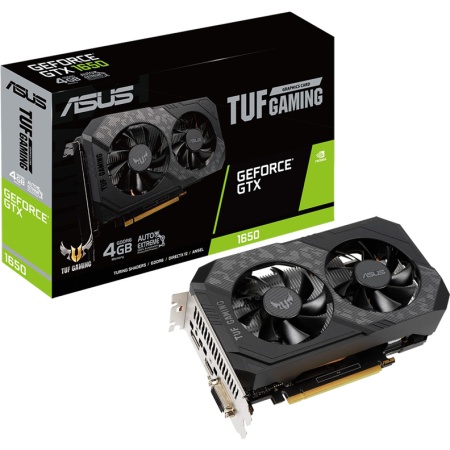Видеокарта GTX1650 4Gb Asus TUF-GTX1650-4GD6-P-GAMING