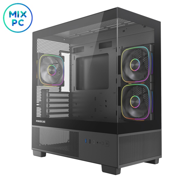 Корпус Powercase Vision Micro S4B Black