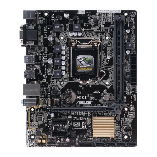 Материнская плата LGA1151 ASUS H110M-K Б/у