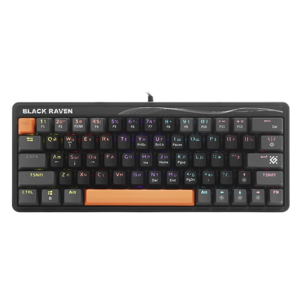 Клавиатура механическая Defender Black Raven GK-417 Black-Grey