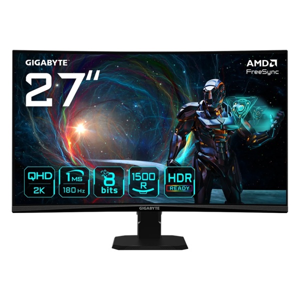Монитор 27" GIGABYTE GS27QCA 2560x1440, VA, 180 Гц