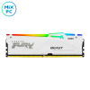 Модуль памяти DDR5 16GB 6000MHz Kingston FURY Beast White RGB KF560C40BWA-16