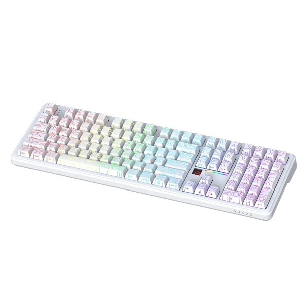 Игровая механическая клавиатура AJAZZ AK108 White AK110-XY-L6