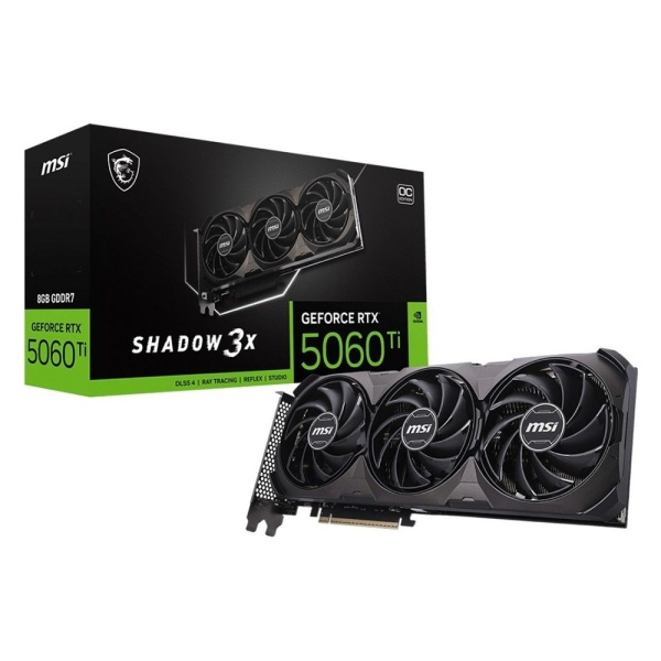 Видеокарта RTX 5060 Ti 8GB MSI SHADOW 3X OC CLASSIC