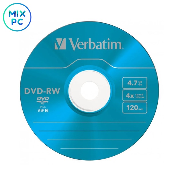 Диск Verbatim DVD-RW 4.7GB 4x Color
