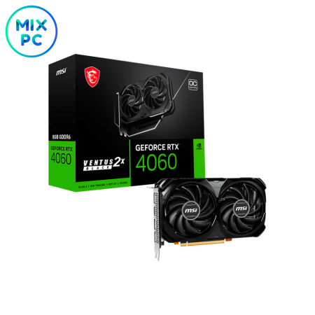 Видеокарта RTX4060 8GB MSI VENTUS 2X BLACK OC