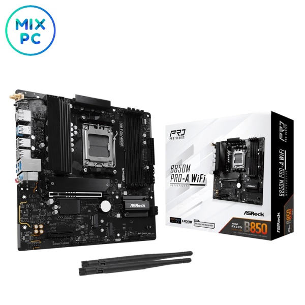 Материнская плата AM5 ASRock B850M Pro A WiFi